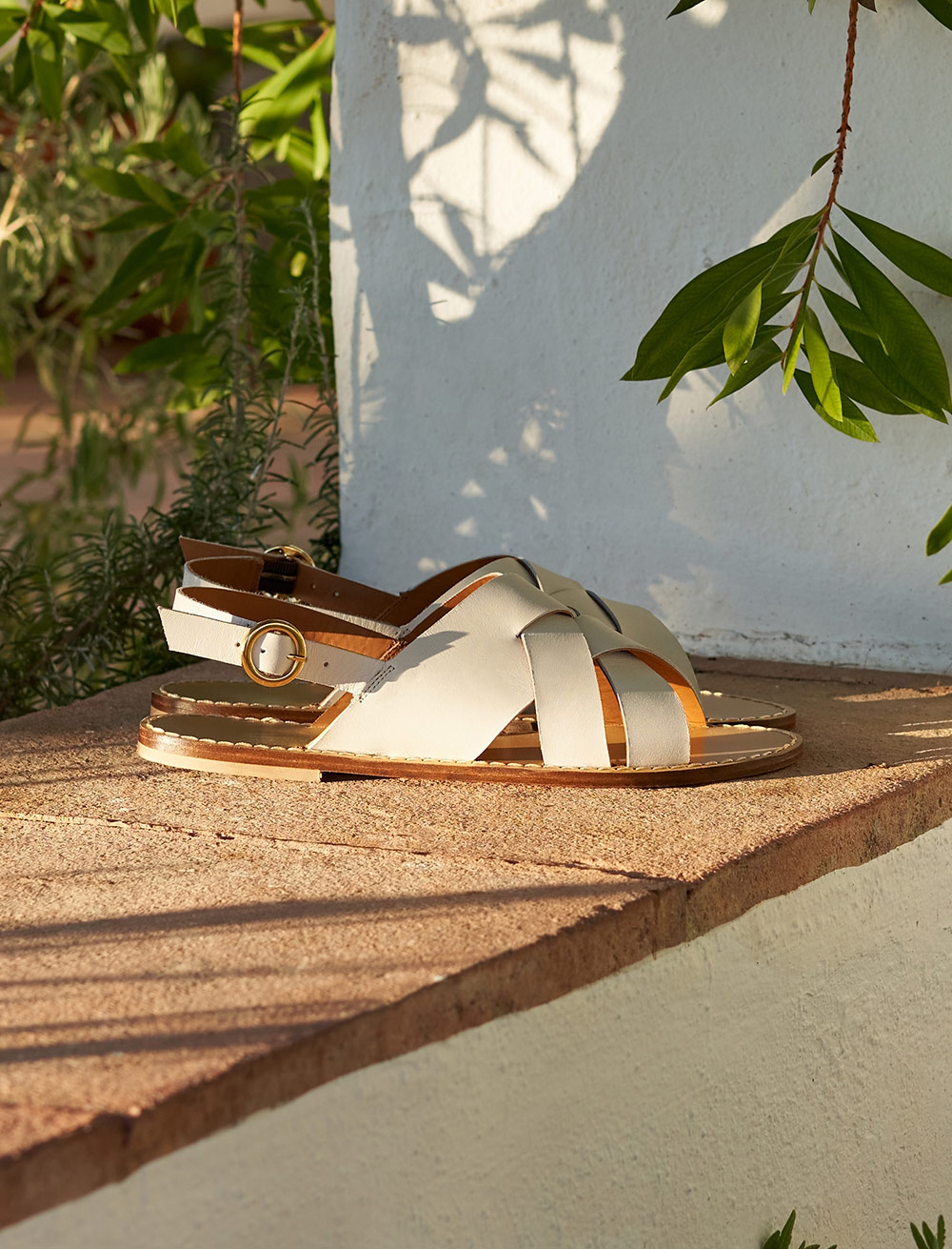 Zélie flat sandals - Ivory