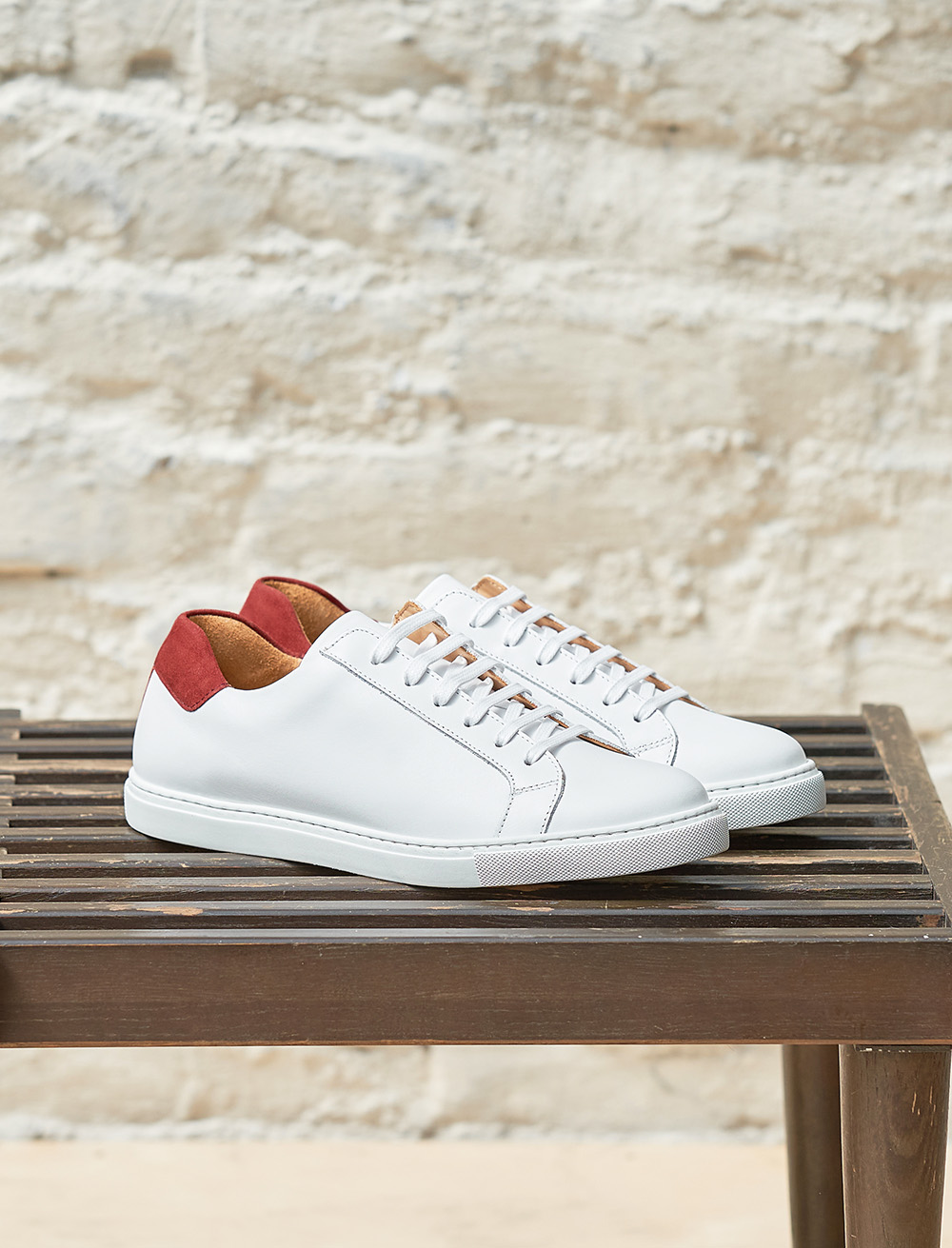 Olivia Sneakers - White and Rust